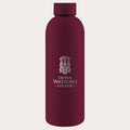 Maroon water bottle with 'George Watson's College' logo on a white background