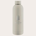 Beige water bottle with 'George Watson's College' logo on a white background